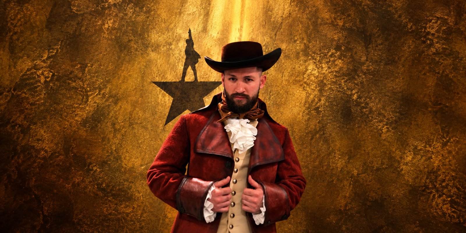 Workshop leader in Hamilton costume for the KSPA half-term musical theatre workshop in Whitstable