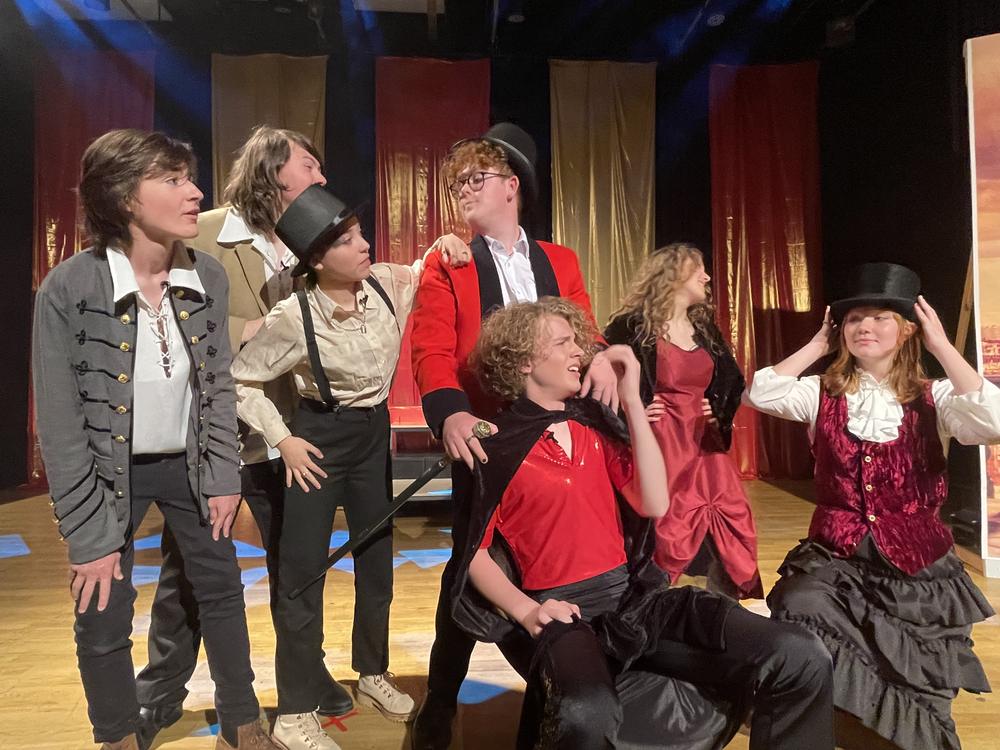 The KSPA teaching team and pupils after a production in Whitstable