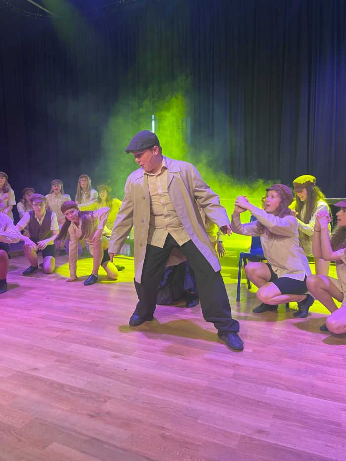 Shakers pupils on stage in a KSPA production